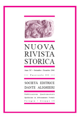 Fascículo, Nuova rivista storica : XC, 3, 2006, Società editrice Dante Alighieri