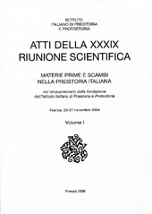 Capítulo, Origini dei materiali vetrosi italiani : esotismi e localismi, Istituto italiano di preistoria e protostoria