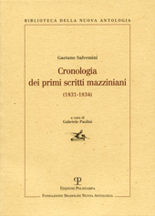 E-book, Cronologia dei primi scritti mazziniani : (1831-1834), Salvemini, Gaetano, 1873-1957, Polistampa