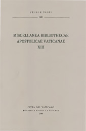 Chapitre, Gli Incunaboli di Müteferrika conservati presso la Biblioteca Apostolica Vaticana, Biblioteca apostolica vaticana
