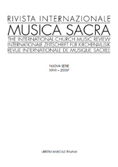 Issue, Rivista internazionale di musica sacra : XXVII, 2, 2006, Libreria musicale italiana