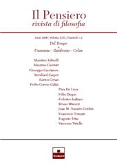 Issue, Il Pensiero : rivista di filosofia : XLV, 1/2, 2006, InSchibboleth