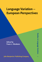 E-book, Language Variation : European Perspectives, John Benjamins Publishing Company