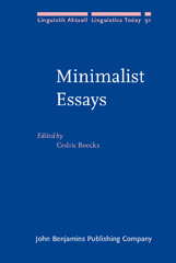E-book, Minimalist Essays, John Benjamins Publishing Company