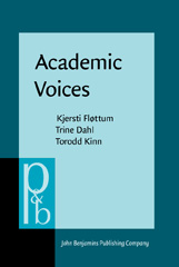 E-book, Academic Voices, Fløttum, Kjersti, John Benjamins Publishing Company