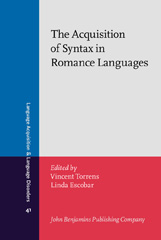 E-book, The Acquisition of Syntax in Romance Languages, John Benjamins Publishing Company