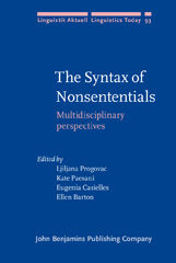 E-book, The Syntax of Nonsententials, John Benjamins Publishing Company