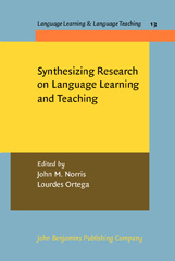 E-book, Synthesizing Research on Language Learning and Teaching, John Benjamins Publishing Company
