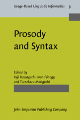 E-book, Prosody and Syntax, John Benjamins Publishing Company