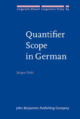 E-book, Quantifier Scope in German, Pafel, Jürgen, John Benjamins Publishing Company
