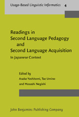 E-book, Readings in Second Language Pedagogy and Second Language Acquisition, John Benjamins Publishing Company