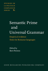 E-book, Semantic Primes and Universal Grammar, John Benjamins Publishing Company