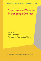 E-book, Structure and Variation in Language Contact, John Benjamins Publishing Company