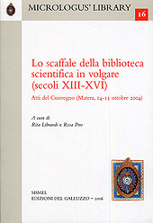 Chapitre, Lingue della scienza e Scuola poetica siciliana, SISMEL edizioni del Galluzzo