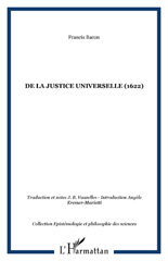 E-book, De la justice universelle (1622), Bacon, Francis, L'Harmattan