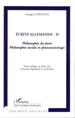 E-book, Écrits allemands : Philosophie du droit - Philosophie sociale et phénoménologie, L'Harmattan