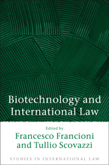 eBook, Biotechnology and International Law, Hart Publishing