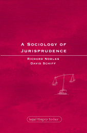 eBook, A Sociology of Jurisprudence, Hart Publishing