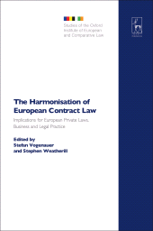 E-book, The Harmonisation of European Contract Law : Implications for European Private Laws, Business and Legal Practice, Hart Publishing