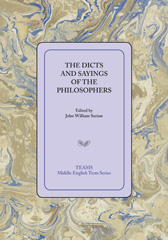 eBook, The Dicts and Sayings of the Philosophers, Medieval Institute Publications