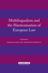E-book, Multilingualism and the Harmonisation of European Law, Wolters Kluwer
