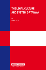 E-book, The Legal Culture and System of Taiwan, Lo, Chang-fa, Kluwer Law International