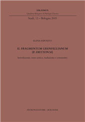 E-book, Il fragmentum Grenfellianum (P. Dryton 50) : introduzione, testo critico, traduzione e commento, Pàtron
