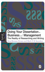 E-book, Doing Your Dissertation in Business and Management : The Reality of Researching and Writing, Brown, Reva Berman, Sage