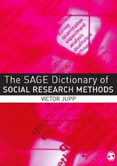 E-book, The SAGE Dictionary of Social Research Methods, Jupp, Victor, Sage