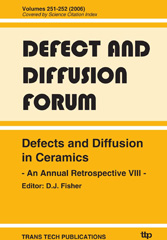 eBook, Defects and Diffusion Ceramics Abstracts, Trans Tech Publications Ltd