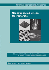 E-book, Nanostructured Silicon for Photonics, Gaburro, Z., Trans Tech Publications Ltd
