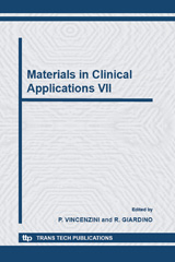 E-book, Materials in Clinical Applications VII, Trans Tech Publications Ltd