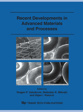 E-book, Recent Developments in Advanced Materials and Processes, Trans Tech Publications Ltd