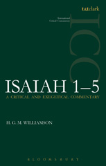 eBook, Isaiah 1-5 (ICC), T&T Clark
