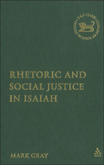 E-book, Rhetoric and Social Justice in Isaiah, T&T Clark