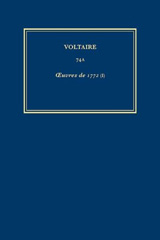 eBook, Œuvres complètes de Voltaire (Complete Works of Voltaire) 74A : Oeuvres de 1772 (I), Voltaire Foundation