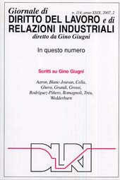 Article, Gino Giugni : da una collaborazione ad un'amicizia, Franco Angeli