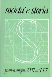 Issue, Società e storia. Fascicolo 117, 2007, Franco Angeli