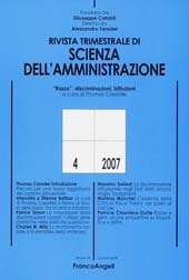 Fascículo, Rivista trimestrale di scienza della amministrazione. OTT./DIC., 2007, Franco Angeli