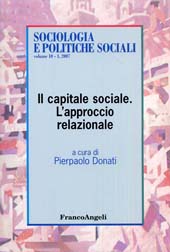 Articolo, Paradigma relazionale e capitale sociale comunitario allargato, Franco Angeli