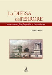 E-book, La difesa dell'errore : senso comune e filosofia positiva in Thomas Brown, CLUEB