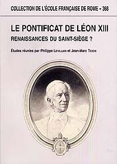 Chapter, Objectifs de la diplomatie vaticane en Amérique latine à l'époque de Léon XIII, École française de Rome