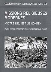 Chapter, Missions en Bétique: pour une typologie des missions intérieures, École française de Rome