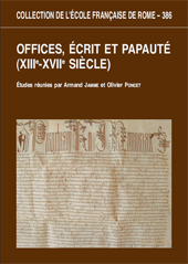 Chapitre, L'amministrazione temporale pontificia tra servizio al papa ed interessi privati (XVI-XVII), École française de Rome