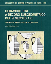 Capítulo, Studio archeometrico delle ceramiche depurate da Tarquinia, École française de Rome