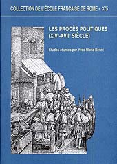 E-book, Les procès politiques : 14.-17. siècle, École française de Rome