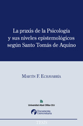 E-book, La praxis de la psicología y sus niveles epistemológicos según Santo Tomás de Aquino, Documenta Universitaria