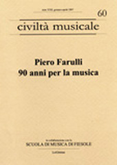 Articolo, La civiltà musicale di Piero Farulli, Centro Culturale Rosetum  ; LoGisma Editore