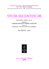 Chapitre, Schede secentesche (XXXV-XXXVIII), L.S. Olschki