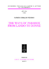 eBook, The Ways of Paradox from Lando to Donne, L.S. Olschki